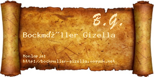 Bockmüller Gizella névjegykártya